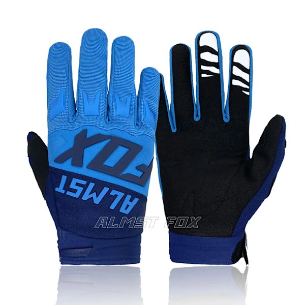 Almst Fox Mx Motorcykelhandskar Motobike Atv Utv Högkvalitativa Moto Cross Åkhandskar Mountainbike Cykelhandskar Mtb Handskar Blue Blue L
