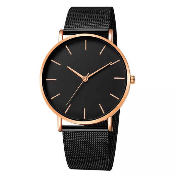 Mode Reloj Mujer Quartz Watch Simple Montre Femme Dam Mesh Armband i rostfritt stål Casual Watch Metall Timmar Relogio AZZ