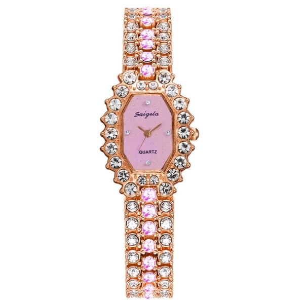 Mode Stjärnhimmel Diamond Watch Casual Lyx Kvinnor Armband Armbandsur för Kvinnor Klockor Klocka rose gold pink