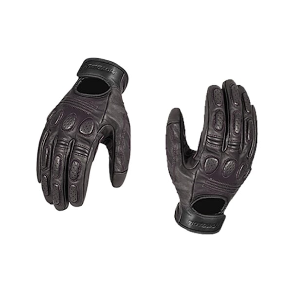 Retro Fårskinns Andningsbara Läder Motorcykelhandskar Racinghandskar Herr Motorcross Vinter Sommarhandskar Hel-/Halvfingerhandskar Brown M