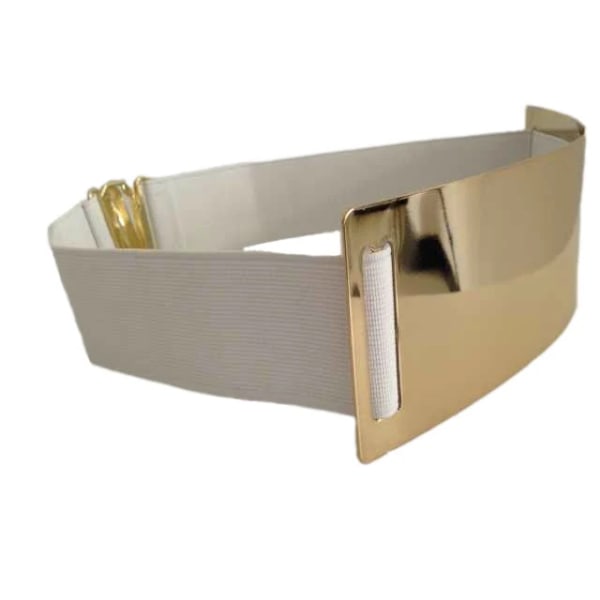 Heta designerbälten för kvinna Guld Silver Märke Bälte Elegant Elastisk ceinture femme 5 färg bälte dam Klädtillbehör bg-1368 004 white gold L 75cm to 95cm