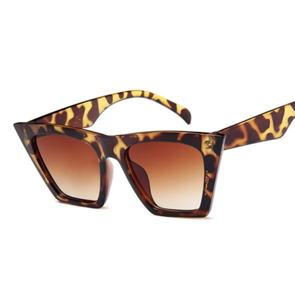 Mode Fyrkantiga Solglasögon Kvinna Designer Lyx Man/Kvinna Cat Eye Solglasögon Klassiska Vintage UV400 Utomhus Oculos De Sol Leopard