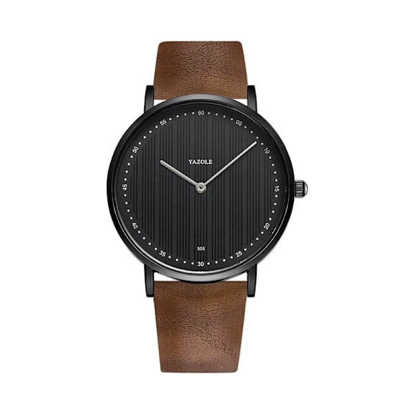 YAZOLE Mode Herrklockor Toppmärke Lyx Watch För män Casual Business Armbandsur Man Presentklocka Relogio Masculino Black