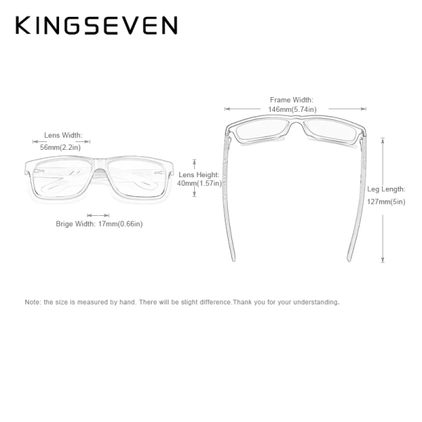 KINGSEVEN Brand TR90+Natural Walnut Trä Solglasögon Herr Dam Polarized UV400 Lins Retro Glasögon Förstärkta gångjärnsglasögon Leopard Walnut Wood Original