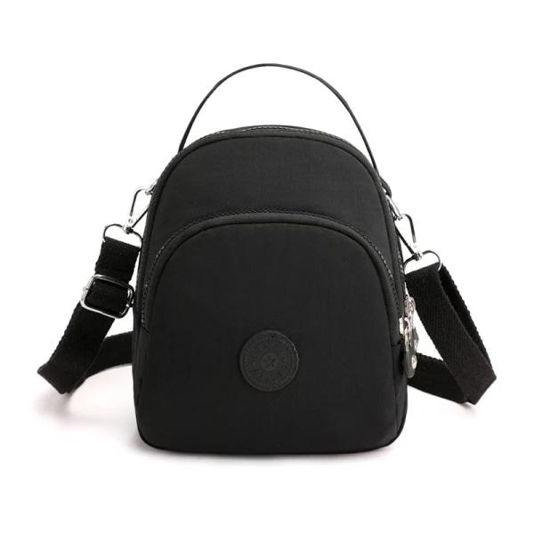 Messenger Bag Causal Kvinnor Axelväska Multi Nylon Kvinna Crossbody-väskor Kvinna Crossbody Moderväska Shoudlerväska Black 04