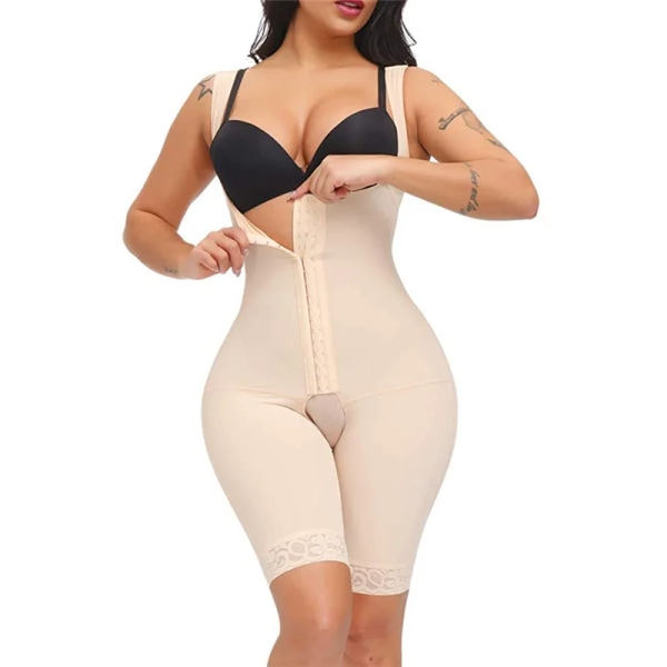 Postpartum Formning buken colombiansk gördel bantning Korsett Waist trainer Platt mage För kvinnor Shapers Helkroppsformkläder Black 98-1617 L