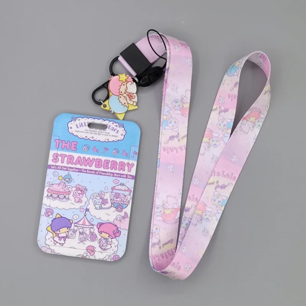 1 Set Anime Kortfodral Kort Nyckel Lanyard Cosplay Badge ID-kort Hållare Halsband Nyckelringar KT-31