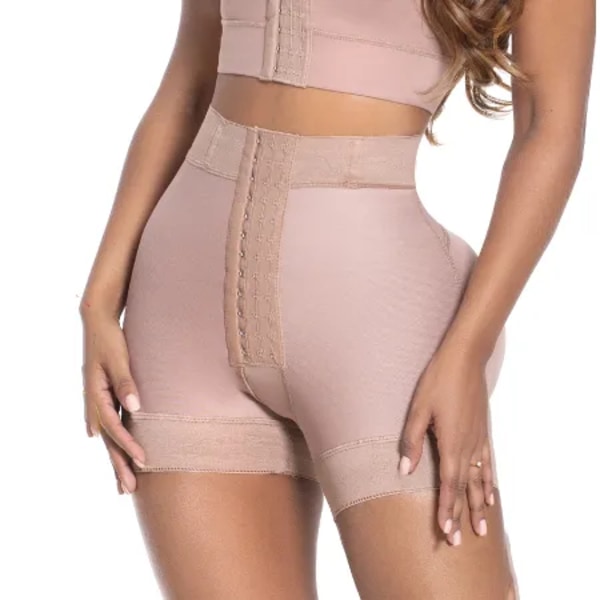 Fajas Colombianas Mujer Butt Lifter Shaper Waist trainer Body Shaper Höftformande shorts för kvinnor Slimmande underkläder Pink S