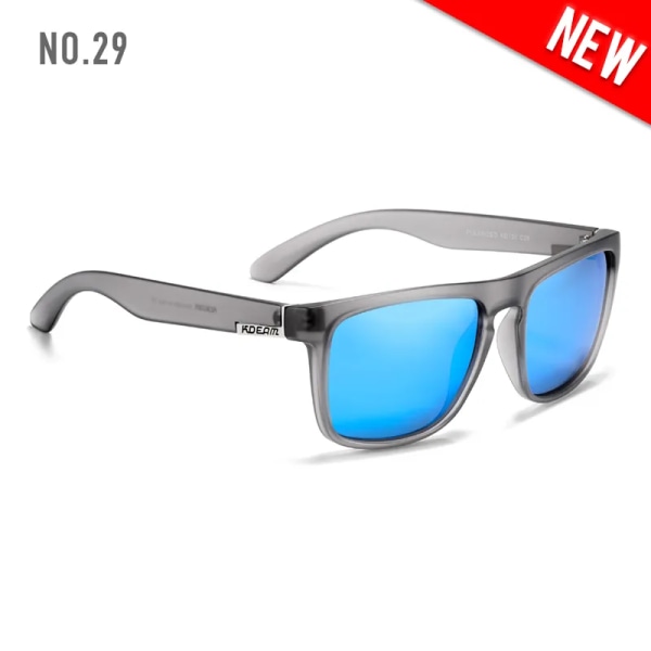 Fashion Guy's Solglasögon från KDEAM Polarized Solglasögon Herr Klassisk design All-Fit Spegel Solglasögon Med Brand Box CE C12