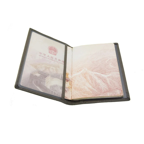 Passhållare i 100 % äkta läder Mjukt case Cover för passplånboken red
