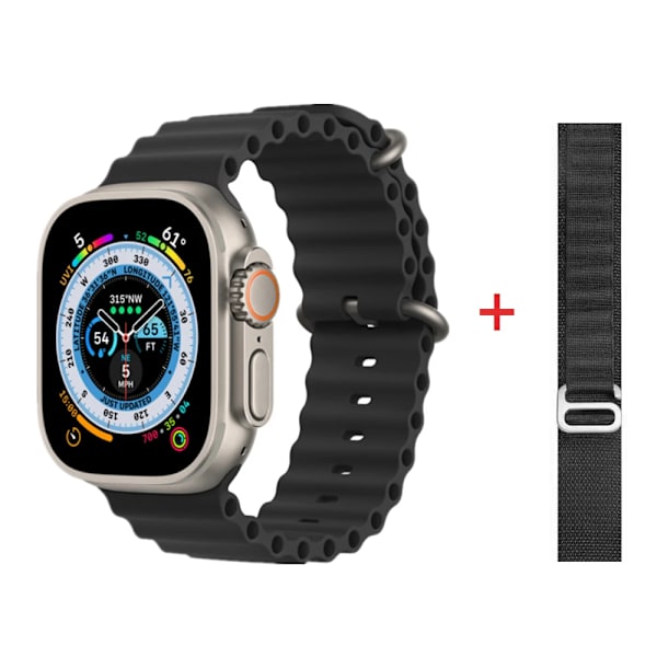 Smart Watch Ultra Series 8 NFC 49mm Smartwatch Herr Dam Bluetooth Call Vattentät Trådlös laddning HD-skärm för Apple BlackHY-BlackGS