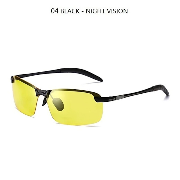 Begreat Photochromic Solglasögon För Män Polariserad Driving Chameleon Glasögon Man Byt färg Solglasögon Dag Nattseende BLACK - nght vision Black