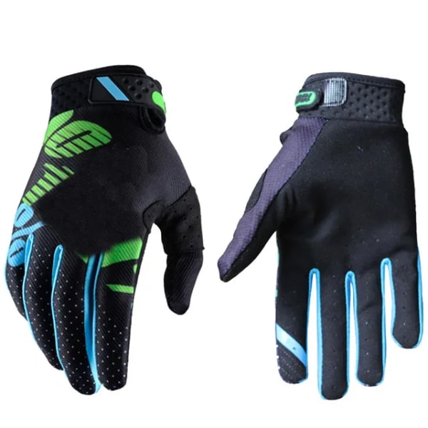 NYA Mtb Mountain Bicycle Handskar Motorcykel Racing Handskar MX Motocross Handskar Full BlackLightBlue--100 S