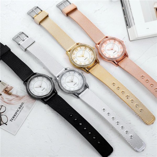 Relogio Digital Watch För Dam Watch i rostfritt stål Enkel Casual Watch Montres Femmes Reloj Mujer D