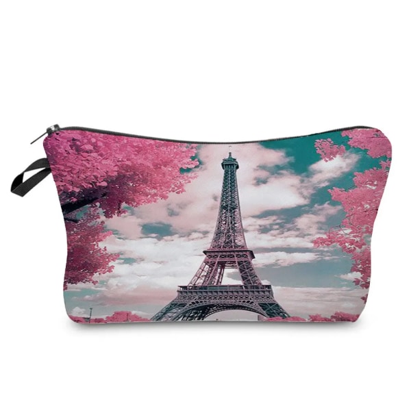 Kvinnor Sminkväska Organizer Kosmetiska väskor Casual Toalettväska Kvinnliga Resor Damer Skollärare Present Eiffeltornet Printed hz7273 Makeup Bag