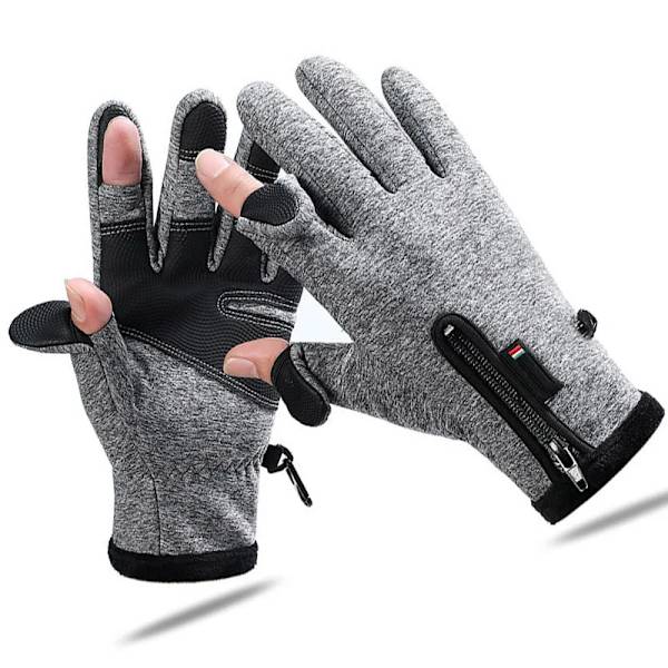 Vinterhandskar Vattentäta Thermal Vindtäta Varma Handskar Kallväder Löpning Sport Fotvandring Skidcykelhandskar Gray XL