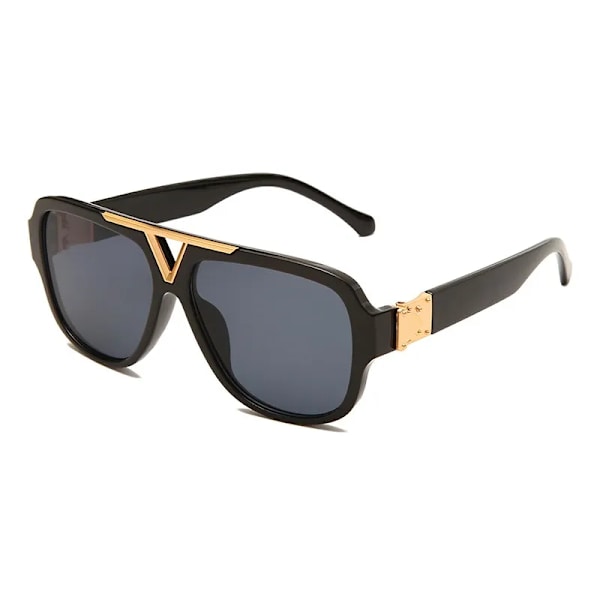 Lyxmode Herr Solglasögon Pilot Designer Båge 8 Färg Unisex Snygga Glasögon UV400 C05 Other