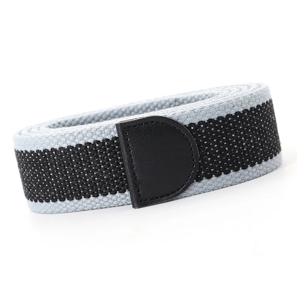 Hot Tactical Canvas Bälte Utan Spänne Joker Utomhus Män Kvinnor Anpassa Förläng Designer Multifunktionell Militär Jeans Bälte Gray stripe 110cm