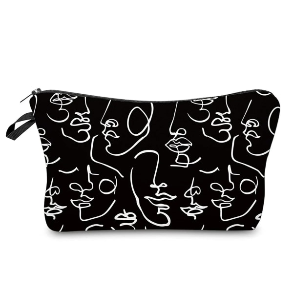 Sloth Abstrakt konst Kosmetisk väska Vattentät tryck Swanky Turtle Leaf toalettväska Anpassad stil för resor Makeup-väska för kvinnor hz2575 Cosmetic Bag