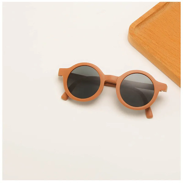Classic Ins Vikbara solglasögon Barn Märkesdesigner Rosa Rund Ram Solglasögon Flickor Pojkar Lentes UV400 GAFAS Sol Mujer c6 1-8 years old