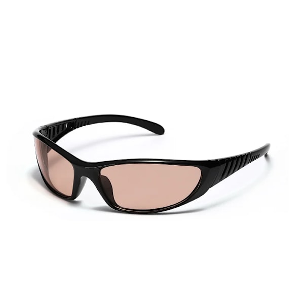 Cateye Glasögon Punkstil Solglasögon Kvinnor Sommarmode Glasögon Y2k Framtida Teknik Sense Solglasögon Män Kvinnor Trendglasögon black light brown B Other