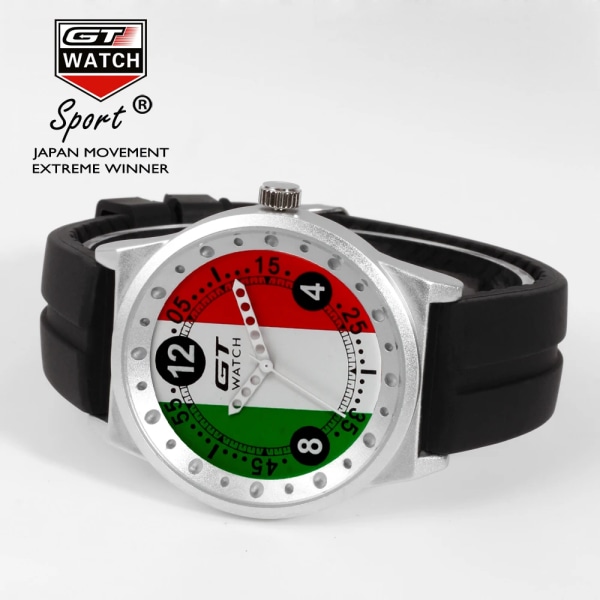 GT Watch Watch Italien Flagga F1 Sportklockor Silikon Quartz-klocka Mode Casual Manklocka montre homme reloj hombre France