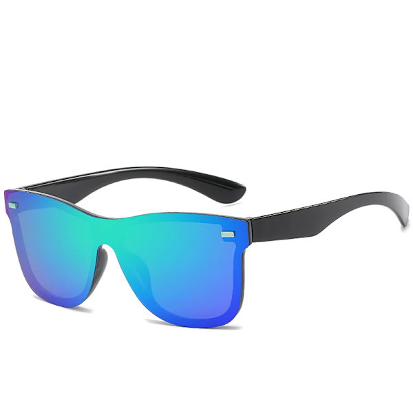 D&T New Fashion Solglasögon Ett stycke Trend Personlighet Glasögon Brand Design Skydd Reflexerande Ramlösa Solglasögon UV400 C4 Other