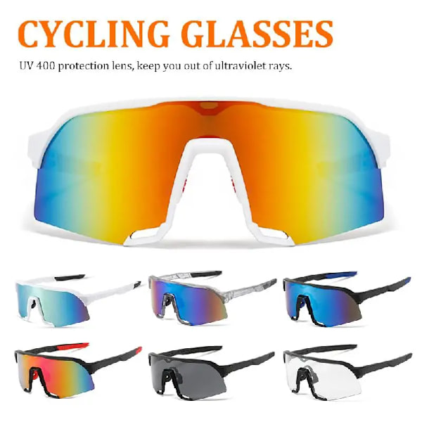 UV400 MTB Road Bike Ridglasögon Polariserad lins Män Dam Vindtät Cykel Utomhus Sport Solglasögon Glasögon Glasögon Cykling C