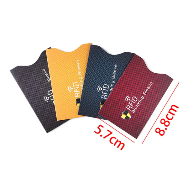 Blockeringsläsare Förvaringsväska Korthållare Cover Case ID-kort Kreditkort Säker väska Koppar Anti-rfid NFC-skydd Black