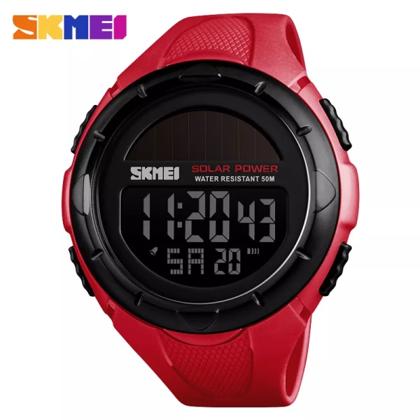 SKMEI Digitala Armbandsur Mode Herr Armbandsur Vattentät Elojes Digitales De Hombre Erkekler Dijital Kol Saatleri green