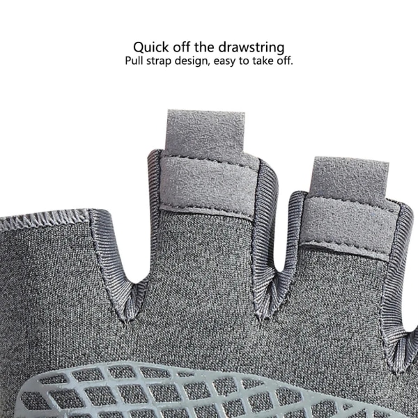 LOOGDEEL Half Finger Cykelhandskar Anti-halk Andas Stöttålig Slittålig Outdoor Fitness Boxning Löp Unisex handskar Green S
