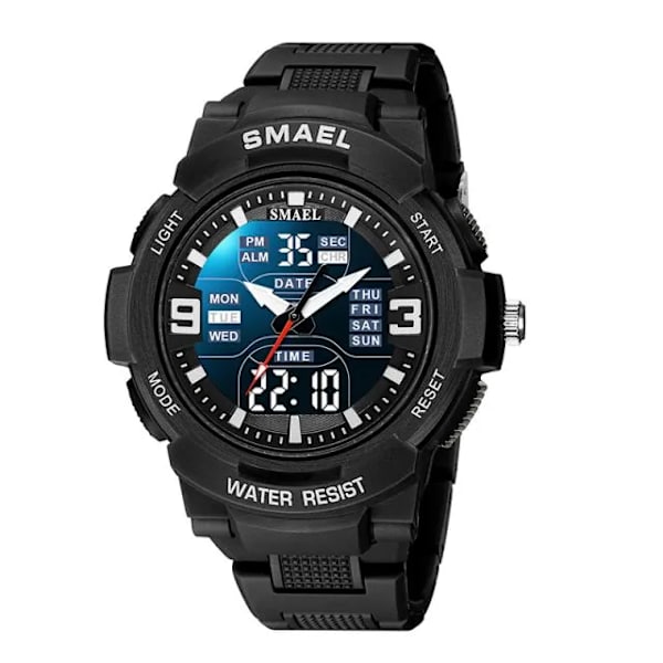 SAMEL Digital Watch Man 2023 New Chronograph Sports Watch For Herr Vattentät 5 Bar Quartz Armbandsur reloj hombre 1912 Black