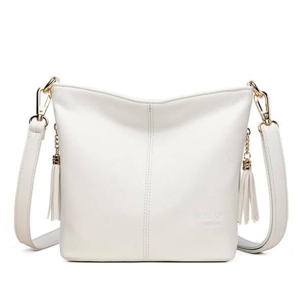 Äkta Tofsar Dam Hand Crossbody Väskor För Kvinnor Läder Lyx Handväskor Och Handväskor Dam Axelväskor Designer Hink Sac Black
