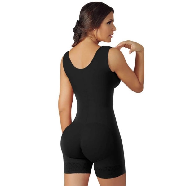 Faja Colombiana Mujer Compression Skims Trosa Gördel med stängning Timglas Kort gördel Postoperativ återhämtning Black XXL