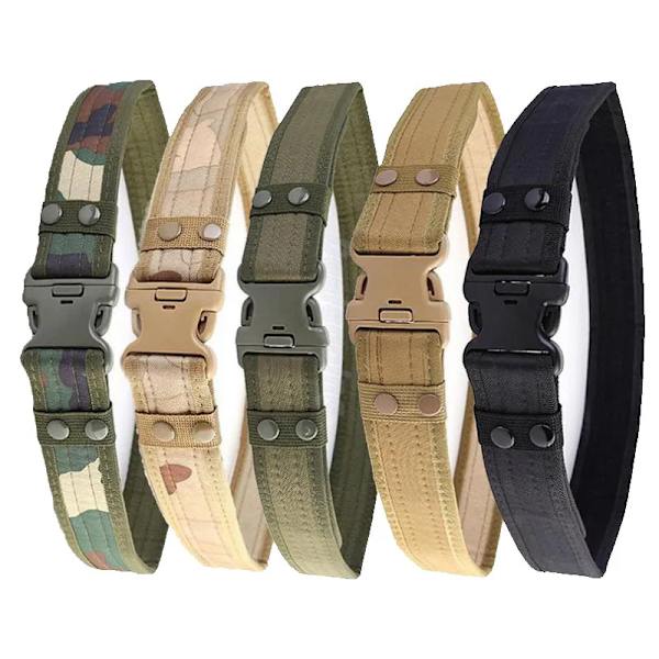 Militär utrustning Knock Off Army Bälte Herr Heavy Duty US Soldier Combat Taktiska bälten Robust 100 % nylon midjerem 5 cm Bredd Desert Digital 130cm