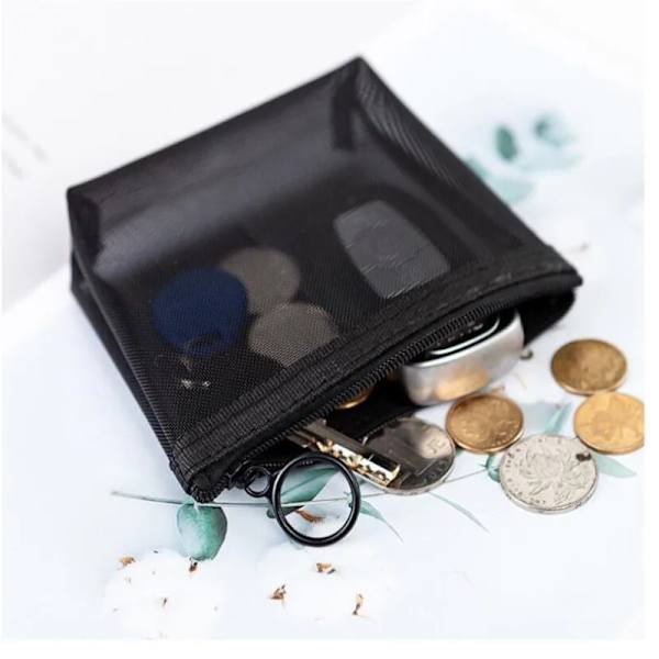 1 STK Kvinnor Män Nödvändig kosmetikaväska Transparent organizer Mode Liten Stor Svart Toalettväskor Sminkpåse C