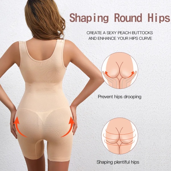 Kroppsformande Kläder Kvinnors Postpartum Mage Tät midja Formande Kroppsformande Kroppsunderkläder Stor storlek Höft Midja Shaping Top Brown M-L