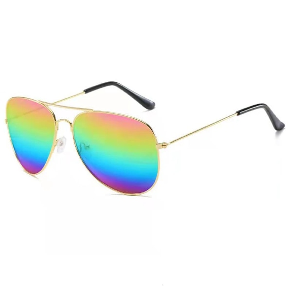 Klassiska Retro Pilot Ocean Goggles Solglasögon För Kvinnor Män Unisex Metall Röda Solglasögon Sommarkörning 3025 Glasögonskydd C30 As Show