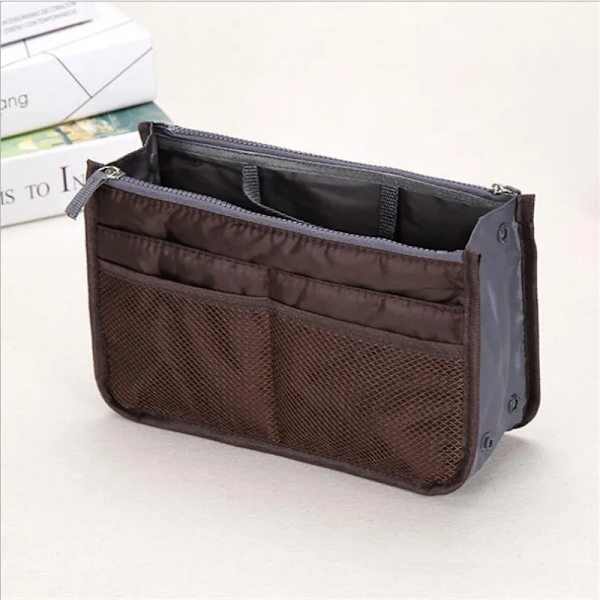 Damväska Resor Kosmetisk handväska Makeuppåse Organizer Toalettartiklar Trimsats Stor nylon handväska Auburn