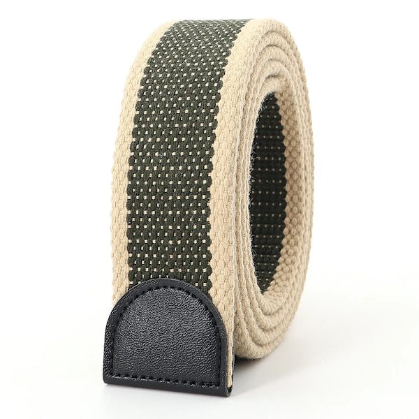 Hot Tactical Canvas Bälte Utan Spänne Joker Utomhus Män Kvinnor Anpassa Förläng Designer Multifunktionell Militär Jeans Bälte junlv rice edge 110cm