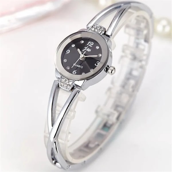 HOT rea Lyx Enkel Liten Rund Urtavla 3 färg Dam Klockor Dam Klockor 2018 Toppmärke Casual Quartz Watch Relogio Feminino klocka black sliver