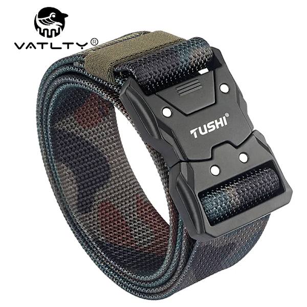 VATLTY 2022 Snabbtorkande taktiskt bälte män Hårdlegering Snabbspänne 1200D Mjuk nylon Army Bälte Hane Militär utrustning ArmyGreen set(.1103) 125cm(adjustable)(.1103)