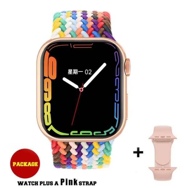 Ny Bluetooth Call Watch 9 Smart Watch Herr Siri NFC GPS Tracker Blodtryck Puls Sport Smartwatch För Apple Watch Pinik ny NFC