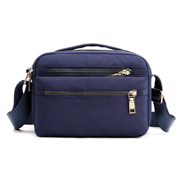 Fashion Messenger Bag Damaxelväska Nylon Handväska Stor kapacitet Liten Mode Damtelefonväska Crossbody-väska Blue 2