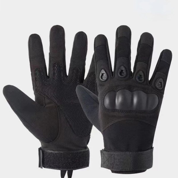 Vinter Helfingerhandskar Herr militära taktiska handskar Utomhussport Motorcykel Cykelhandske Combat Army Fan Handskar Half finger-Black L