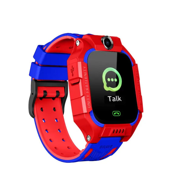 Barn Smart Watch Ny Sim-kort Smartwatch För Barn Sos Ring Telefon Kamera Röstchatt Foto Vattentät Pojkar Flickor Present Q19 Q12  Blue