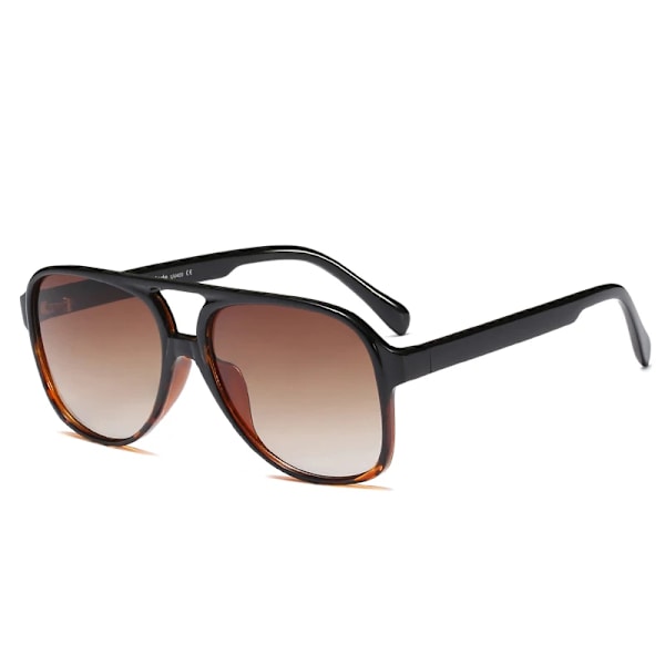 CRIXALIS Vintage Pilot Solglasögon Kvinnor Män Oversize Anti-reflex Driver Retro Solglasögon Kvinnliga Solglasögon Lady UV400 zonnebril dames C6Black Leopard Other