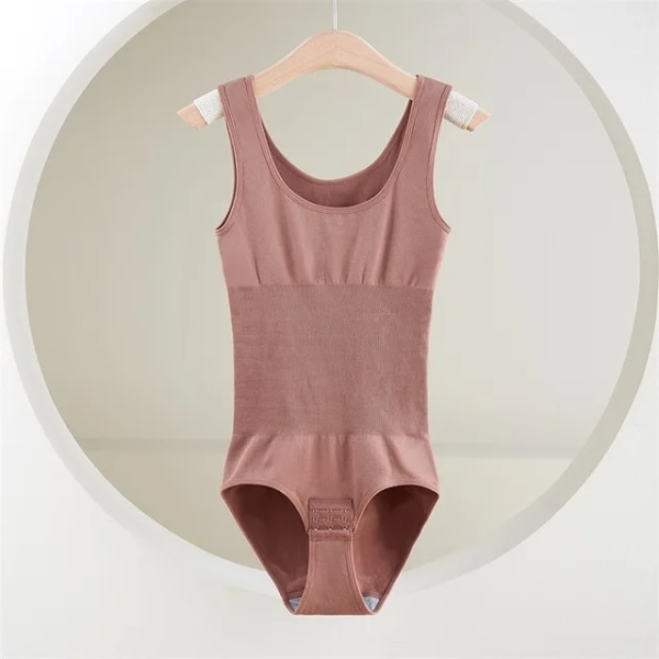 Shapers Kvinnor Body Magkontroll Shapewear Bantning Bodyshaper Mode Tankar Sexig String String Kvinnlig Slim Jumpsuit Pink XS S 45-55kg