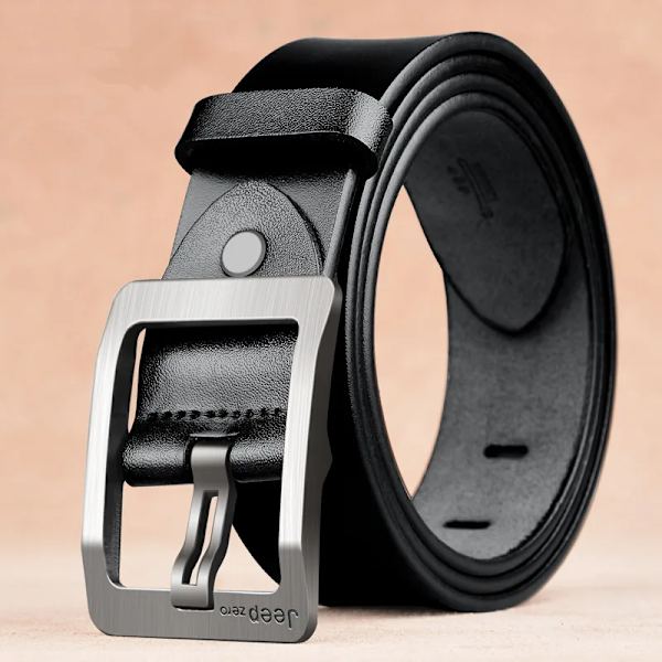 Lyxmärke Designer Bälte Herr Mode Äkta Läder Midjerem Legering Nål Spänne Herrbälte Cummerbunds Ceinture Homme 2022 JEEPZFKBlack 100cm