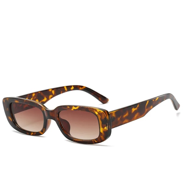 Emosnia Snygga Y2k solglasögon Kvinnor Man Mode Liten rektangulär godisskärmar Män Rosa Gröna Solglasögon Occhiali Da Sole Donna C11 Leopard Brown As Photos Showing